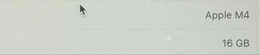 MacBook Pro M4 メモリ16GB SSD512GB スペースブラック