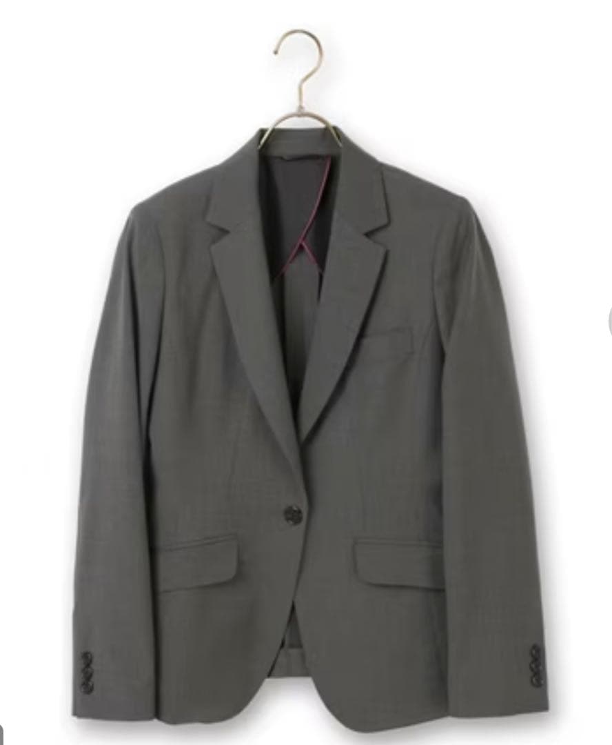 HILTON 1ボタンテーラードジャケット&テーパードパンツ 15号グレー