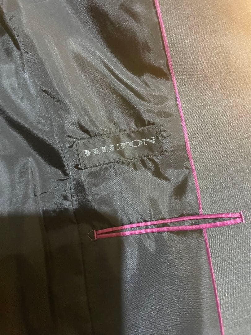 HILTON 1ボタンテーラードジャケット&テーパードパンツ 15号グレー