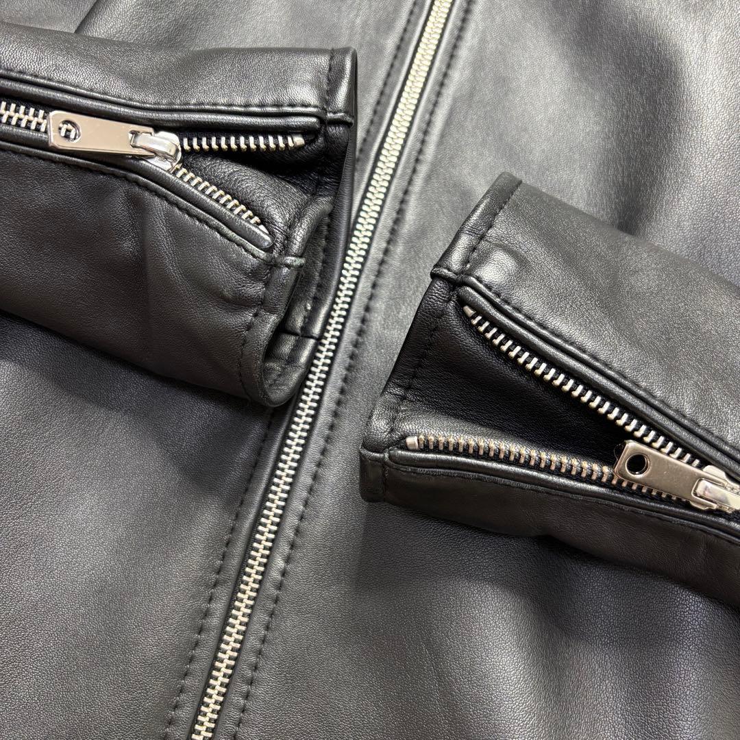 【極美品】ユナイテッドトウキョウ ライダース シングル ノーカラー サイズ2 M