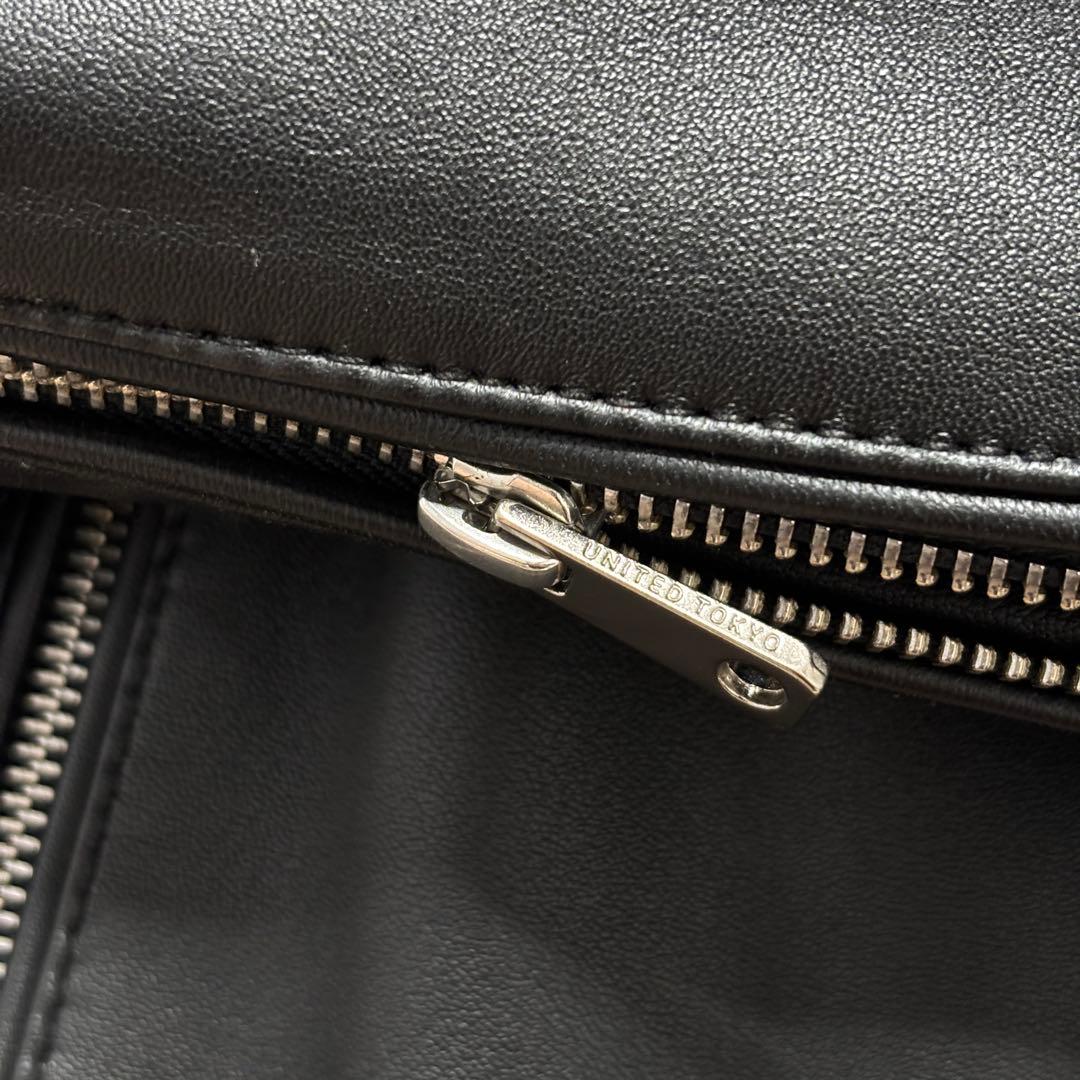 【極美品】ユナイテッドトウキョウ ライダース シングル ノーカラー サイズ2 M