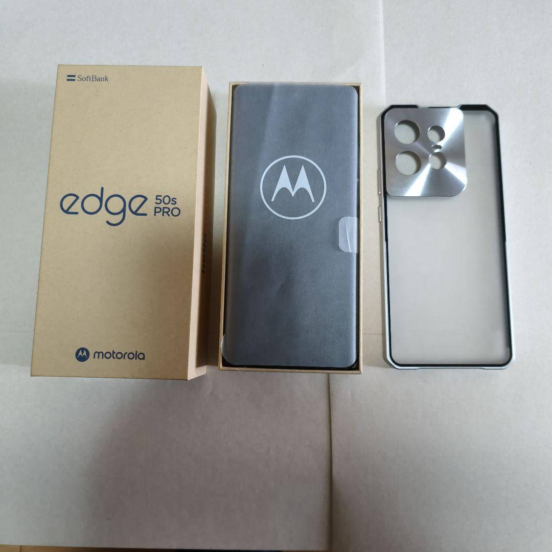motorola edge 50s pro ブラック 本体　スマホケース付き