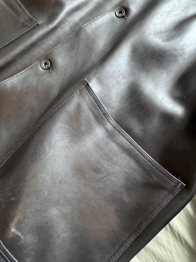 24SS comoli レザーワークジャケット サイズ3