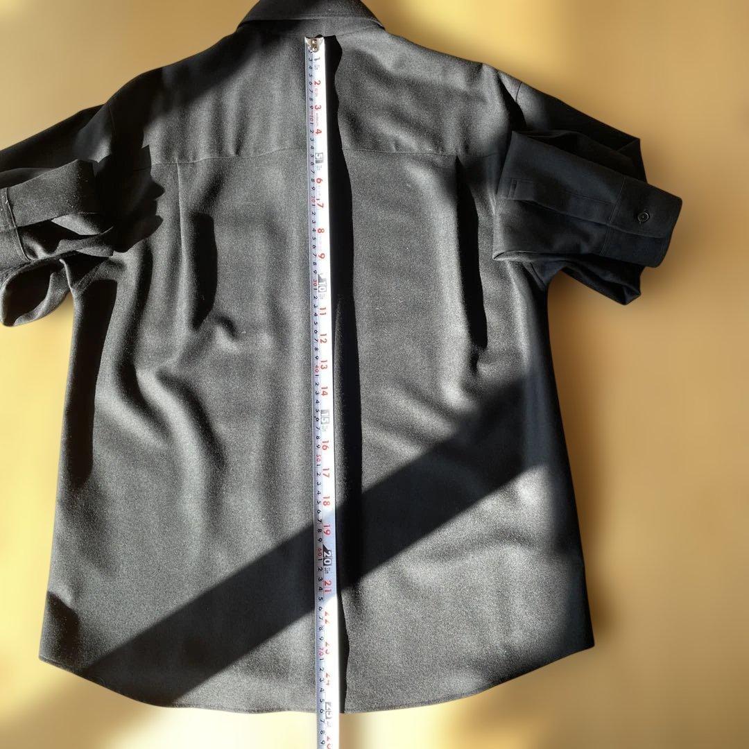 AURALEE ブラック 長袖シャツ Mサイズ