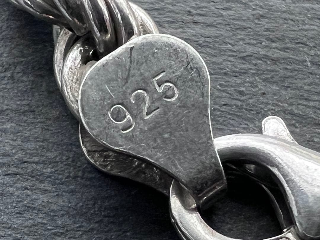 アヴァランチ 925 ロープ ツイスト チェーンネックレス 幅6.5mm60cm