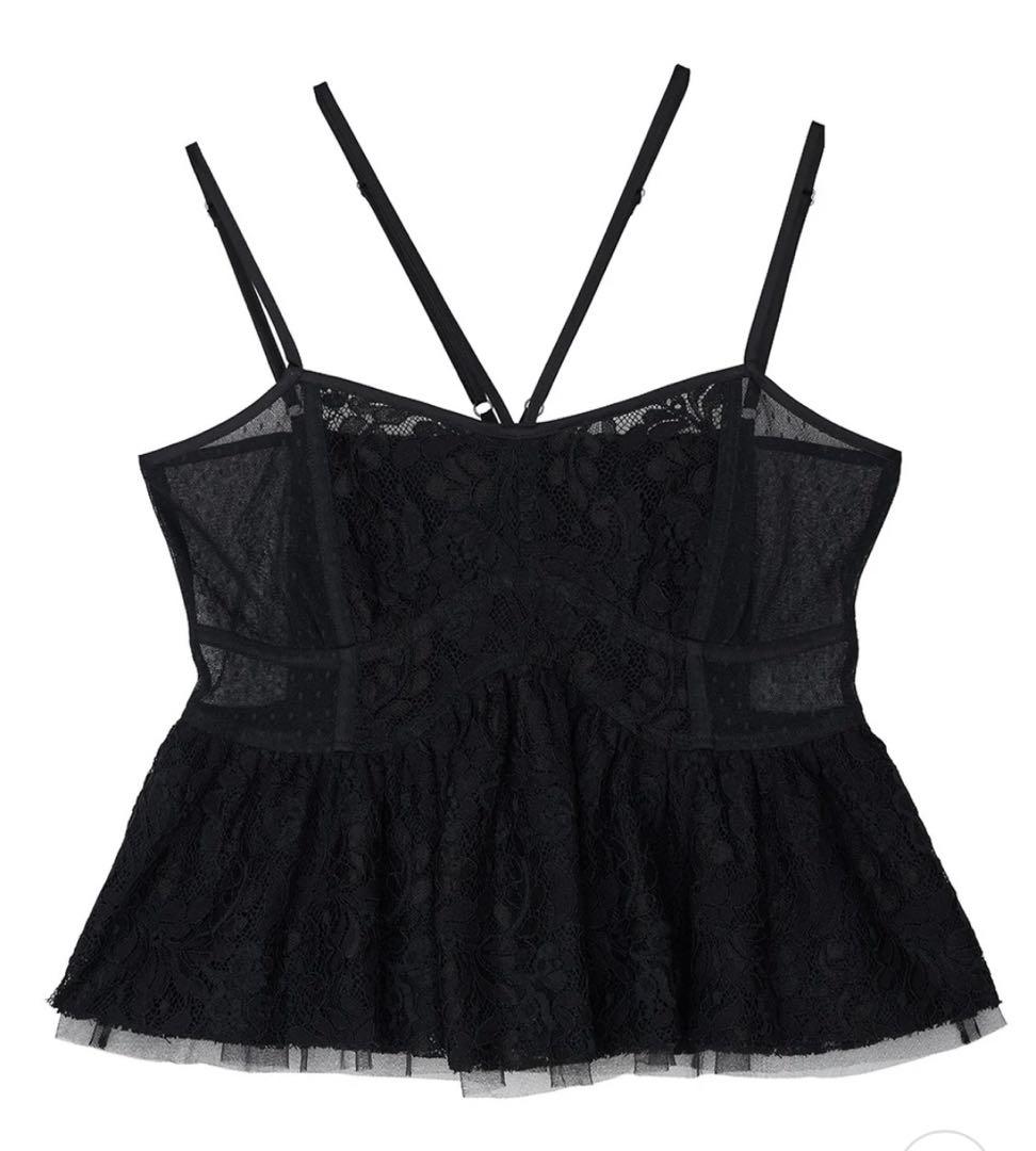 今期完売大人気　ameri vintage ビスチェキャミ黒