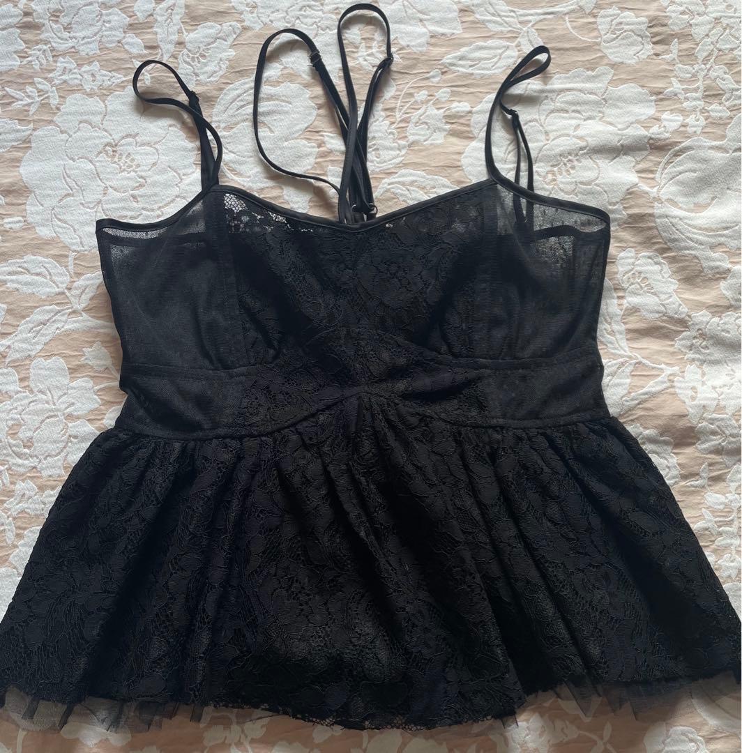 今期完売大人気　ameri vintage ビスチェキャミ黒