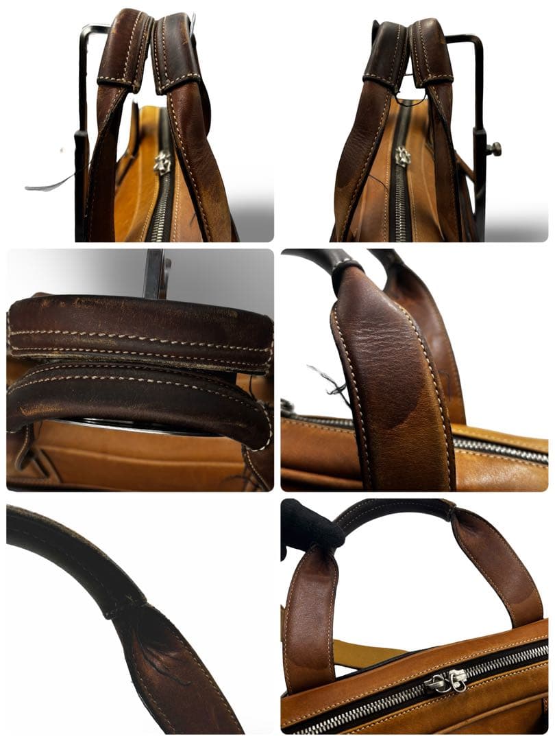 【ヴィンテージ】コーチ 2way ビジネスバッグ　ショルダー　オールレザー　茶