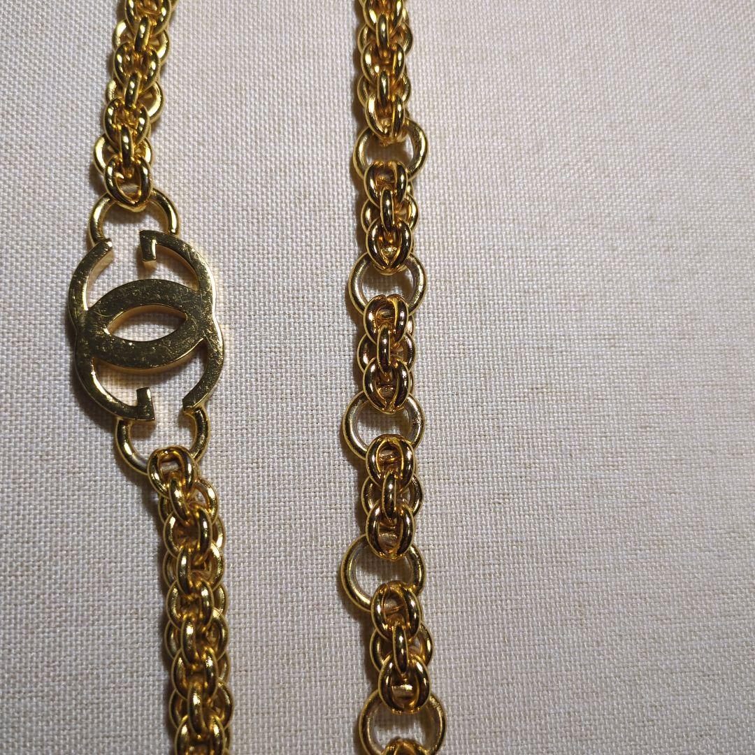 GUCCI　グッチ　チェーンベルト　ダブルG　インターロッキング　ゴールド