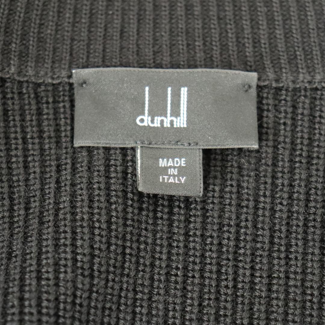 【希少】dumhill ダンヒル　レザーニット切替ジャケット　M イタリア製