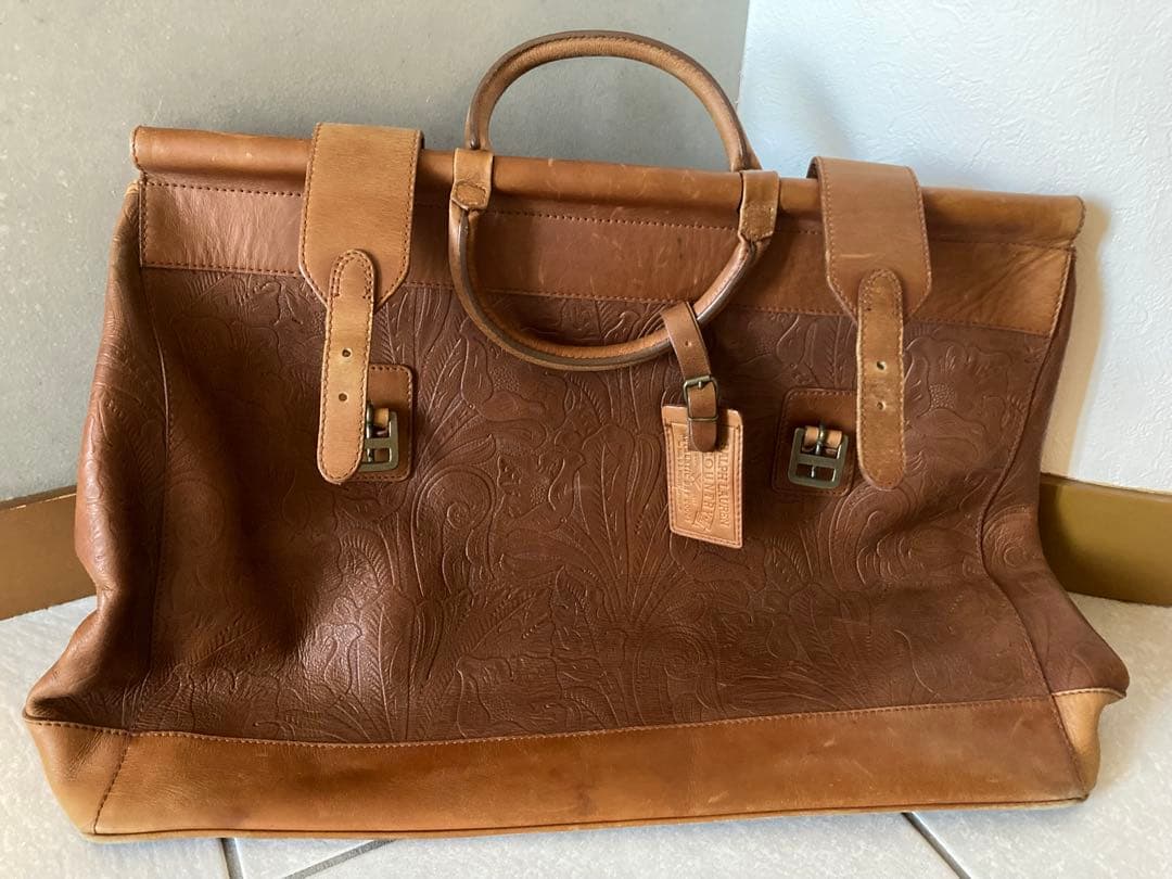 ラルフローレン　革製旅行鞄