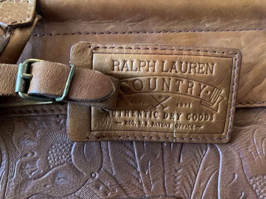 ラルフローレン　革製旅行鞄