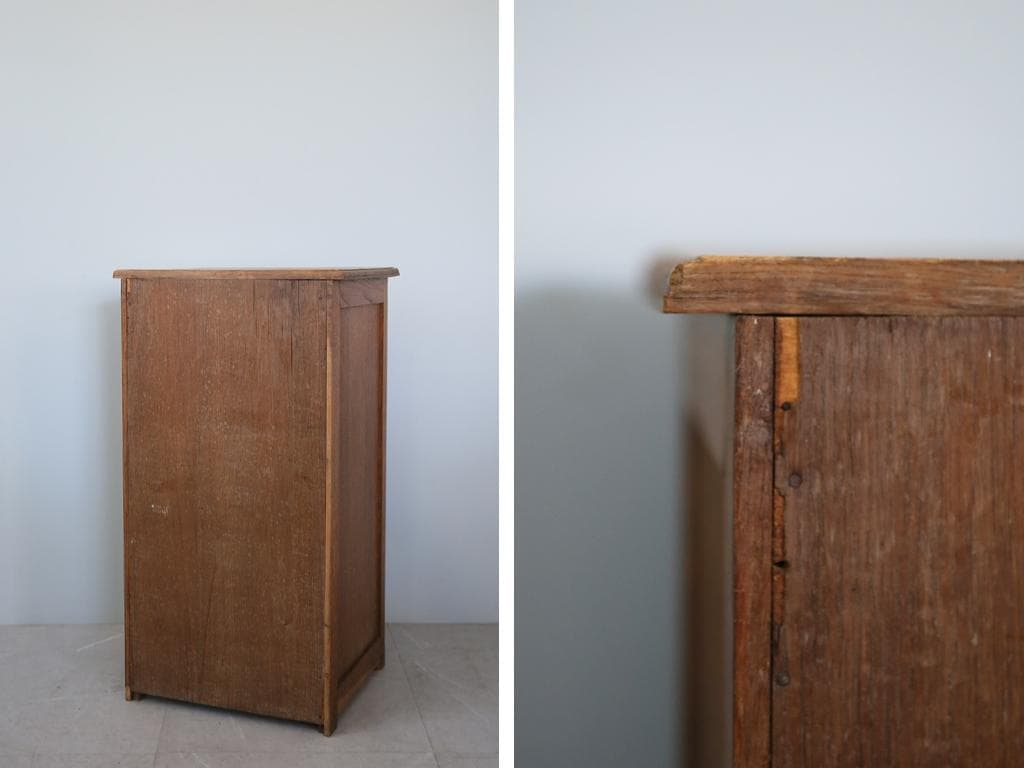 フランスアンティーク木製ブックシェルフ/本棚/飾り棚/食器棚/花台(90-209