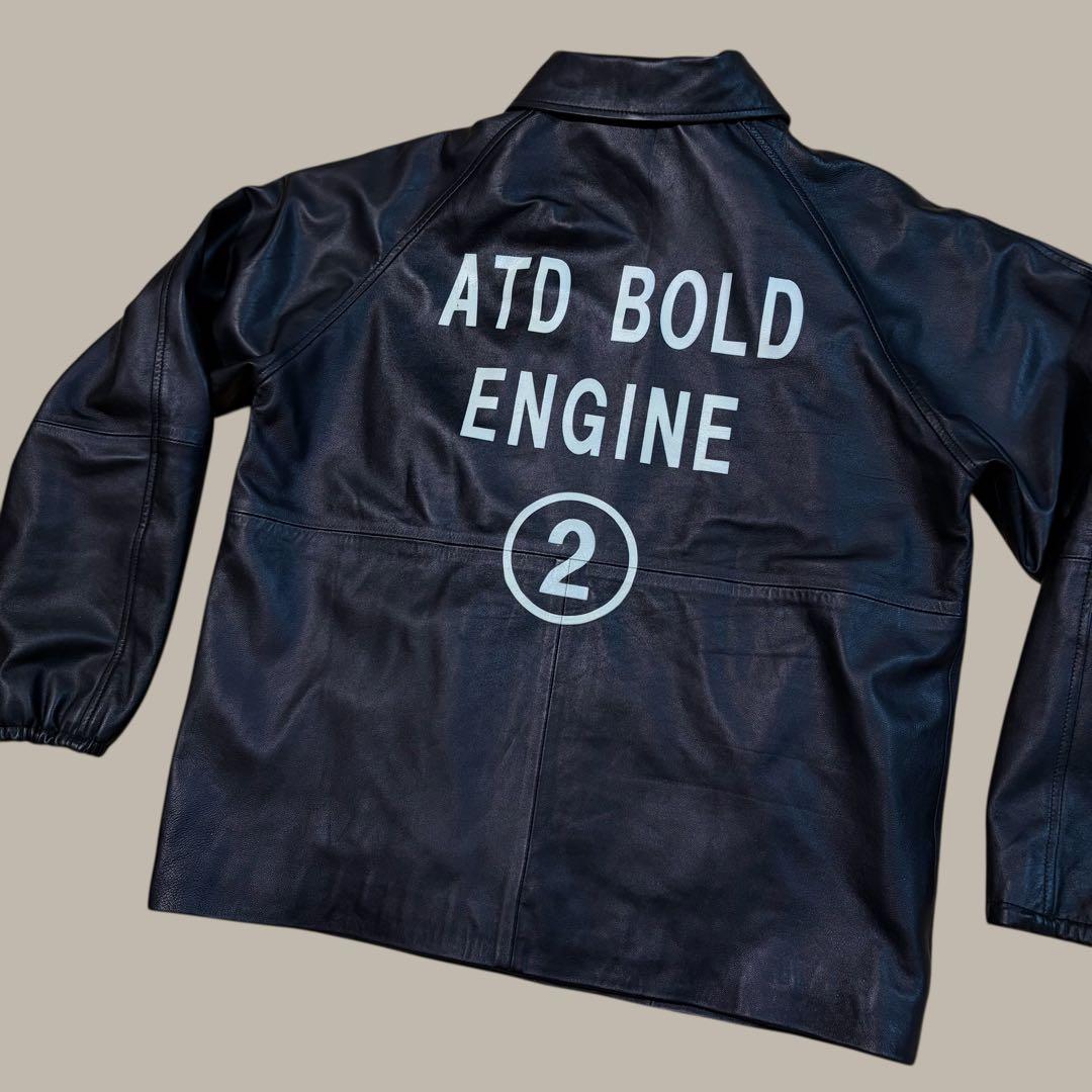 ★美品★ AT-DIRTY レザー コーチジャケット　ラグラン