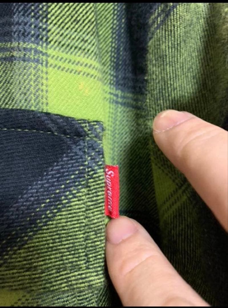 【美品】17aw supremebuffaloplaid バッファローキムタクL