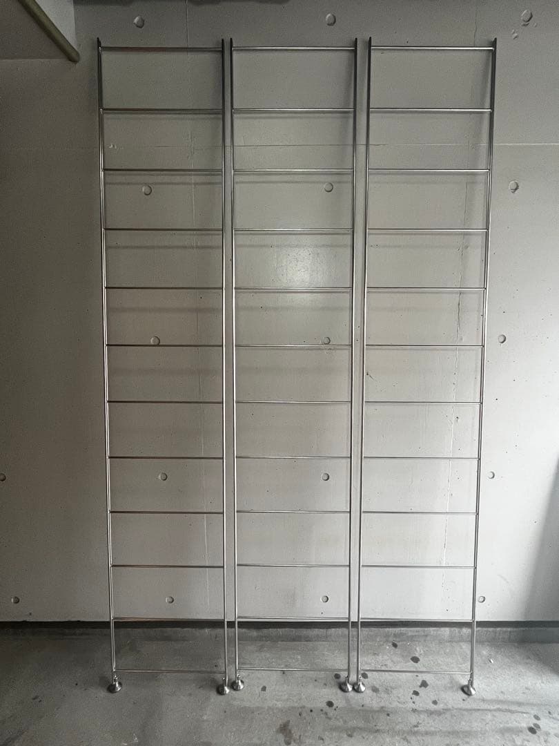 にこ★無印ステンレスユニットシェルフ・帆立特大３個セットとオーク材棚板4枚