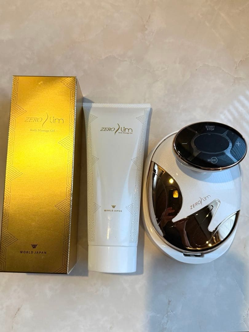 ゼロスリムホームケア痩身機器※専用ボディジェル未開封品1本＋残量半分１本付