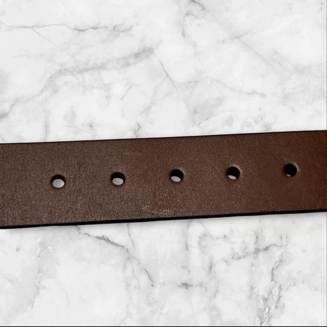 チピチピ タグ付き未使用】ポロラルフローレン 本革レザー 太ベルト ブラウ