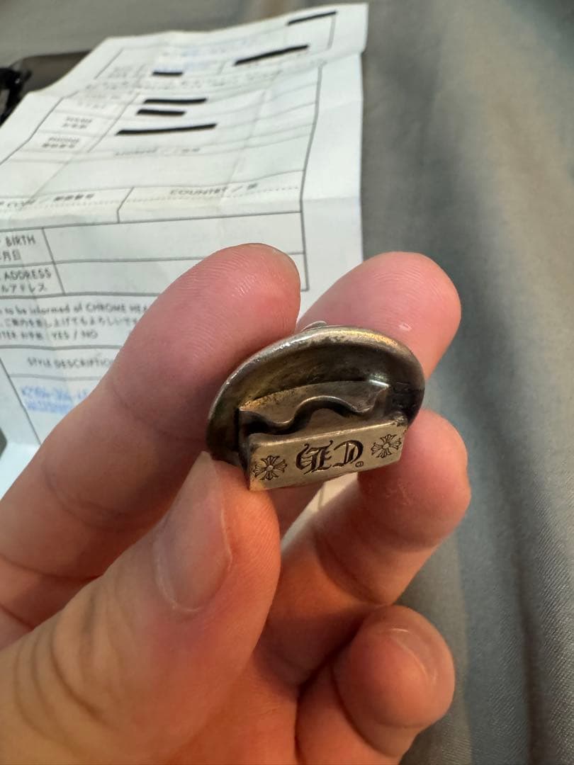 【最終価格】クロムハーツ　クロスボールヘアゴム　コンチョ　フレア