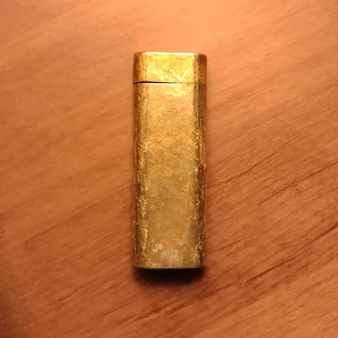 ヴィンテージ カルティエ 金箔柄 ライター 着火未確認