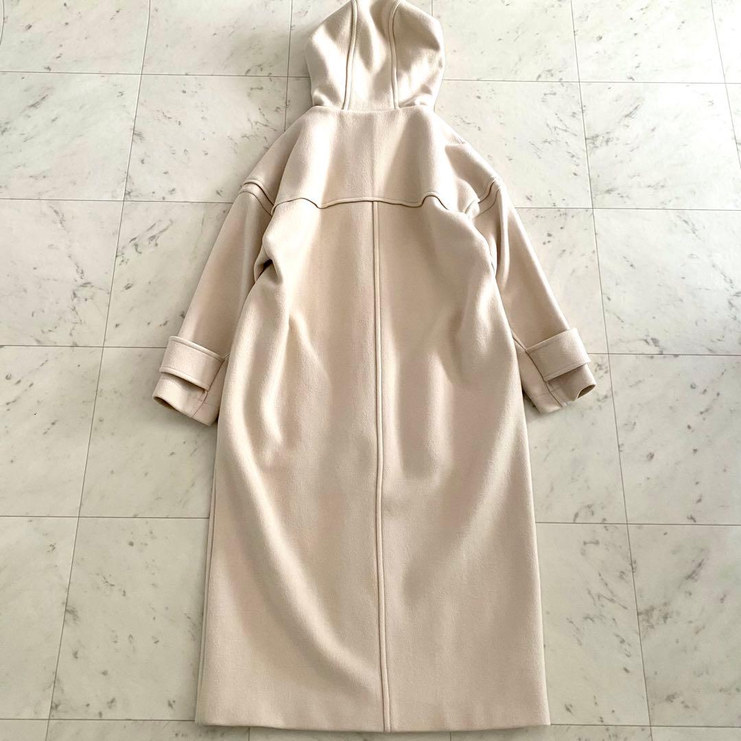 美品 アンクレイヴ uncrave プルーフメルトンダッフルコート マキシ丈 0