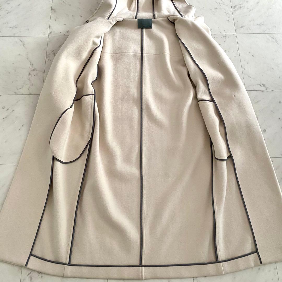 美品 アンクレイヴ uncrave プルーフメルトンダッフルコート マキシ丈 0