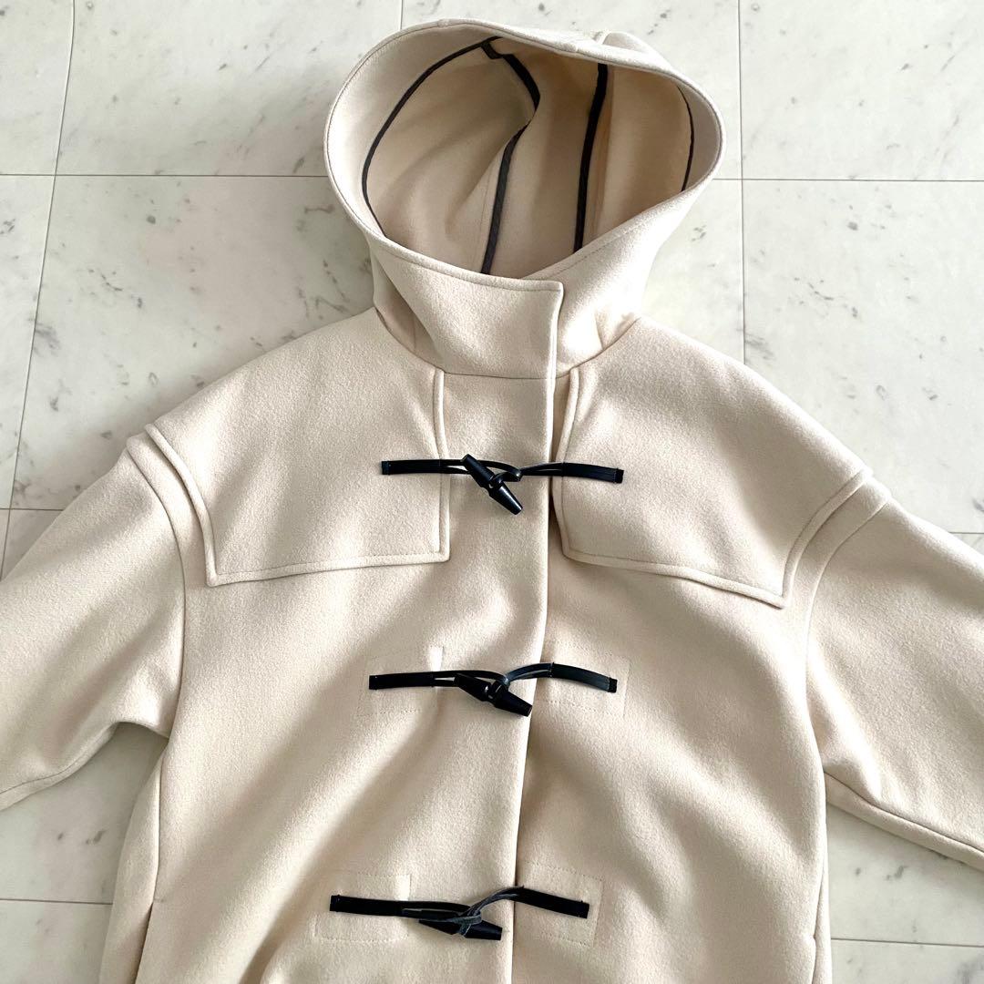 美品 アンクレイヴ uncrave プルーフメルトンダッフルコート マキシ丈 0