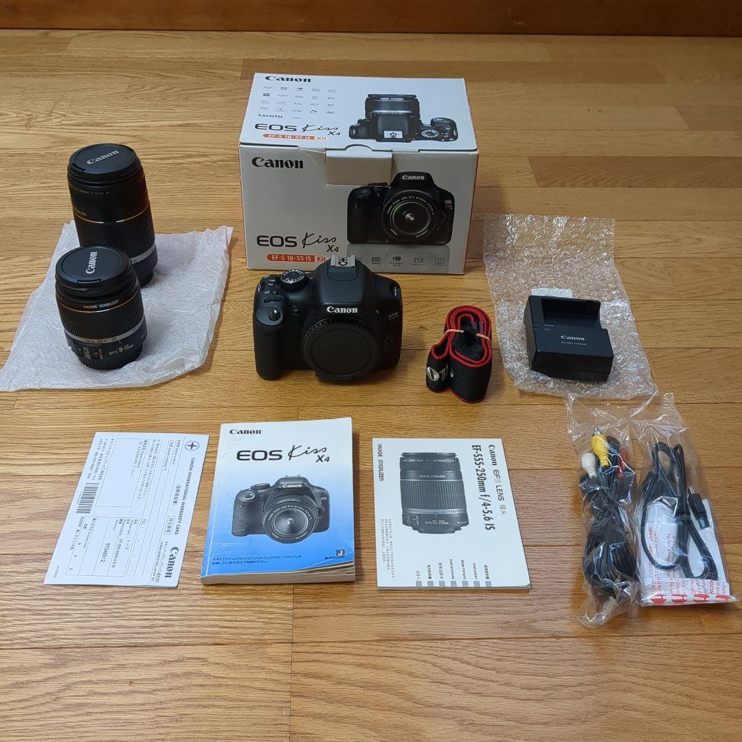 Canon EOS デジタル一眼レフカメラと望遠ズームレンズのセット