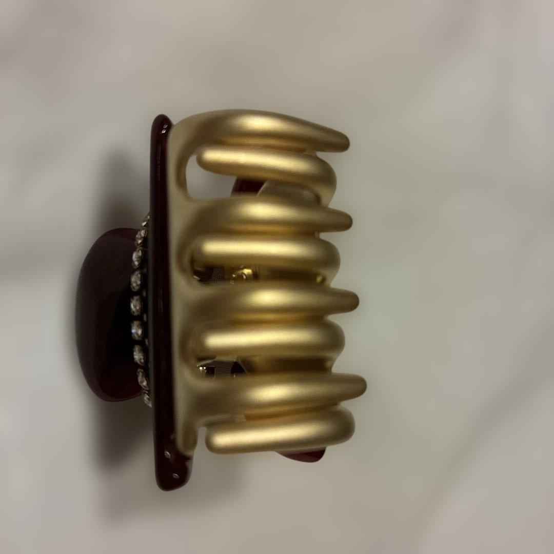 acca ヘアクリップ ニューコラーナS 限定色❤︎ワインレッド