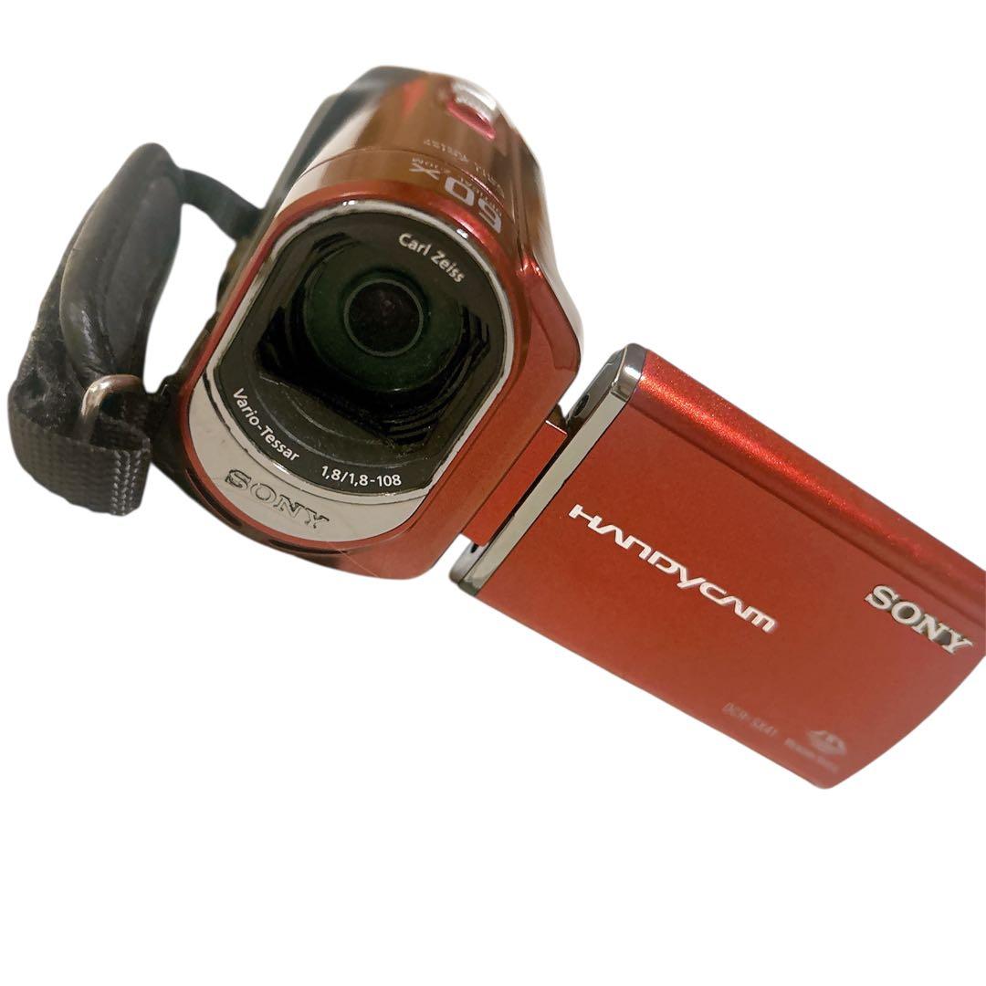 SONY ビデオカメラ HANDYCAM レッド ソニー デジタルビデオカメラ