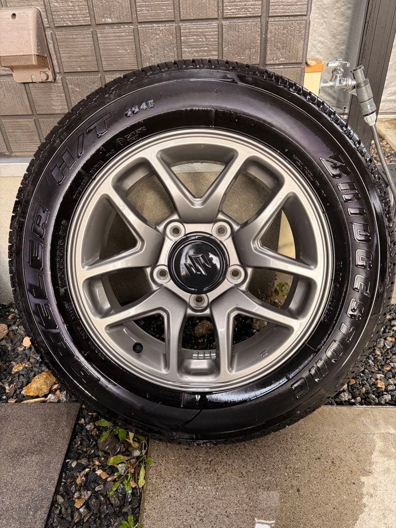 64ジムニ純正アルミホイール、タイヤセット