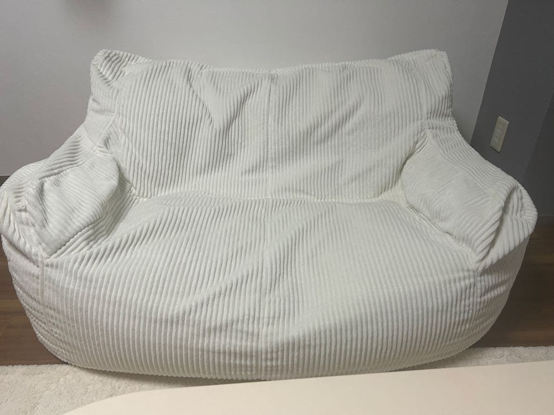 HUGME 2人掛けビーズソファ IVORY