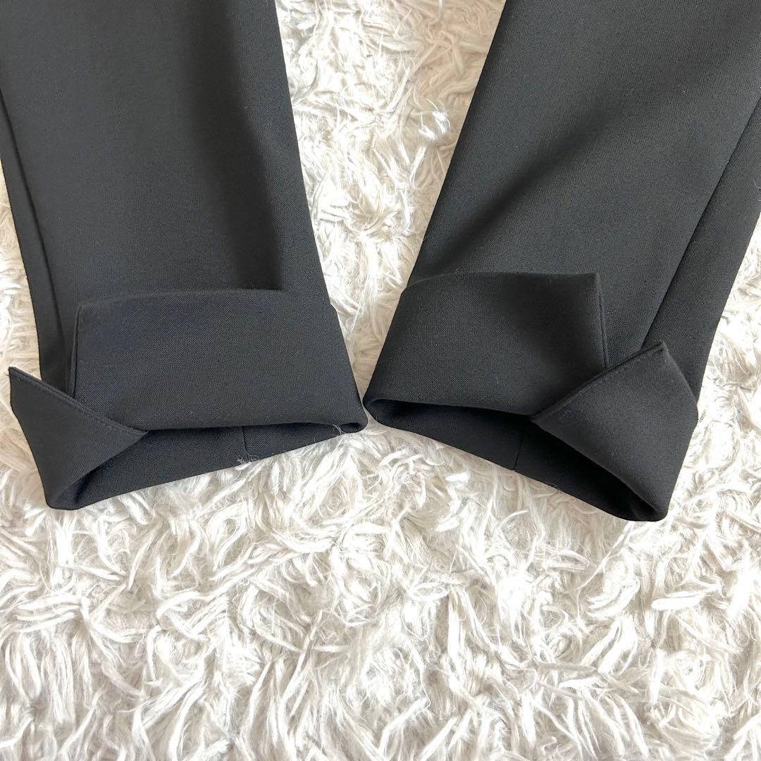 美品⁂グリーンレーベルリラクシング⁂ダブルクロス　パンツセットアップ　洗える　M