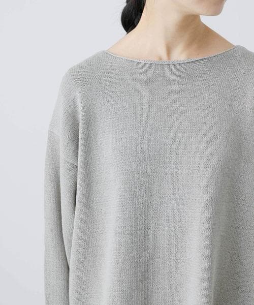 ■新品■かぐれ（kagure） コットンテープヤーンボートネックニット