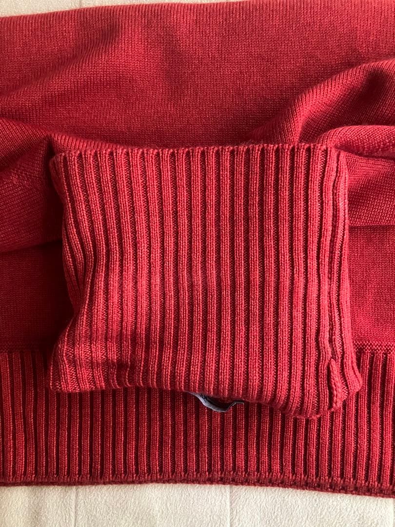 Drumohr ウール 8G タートルネックニット 後染め レッドブラウン 46