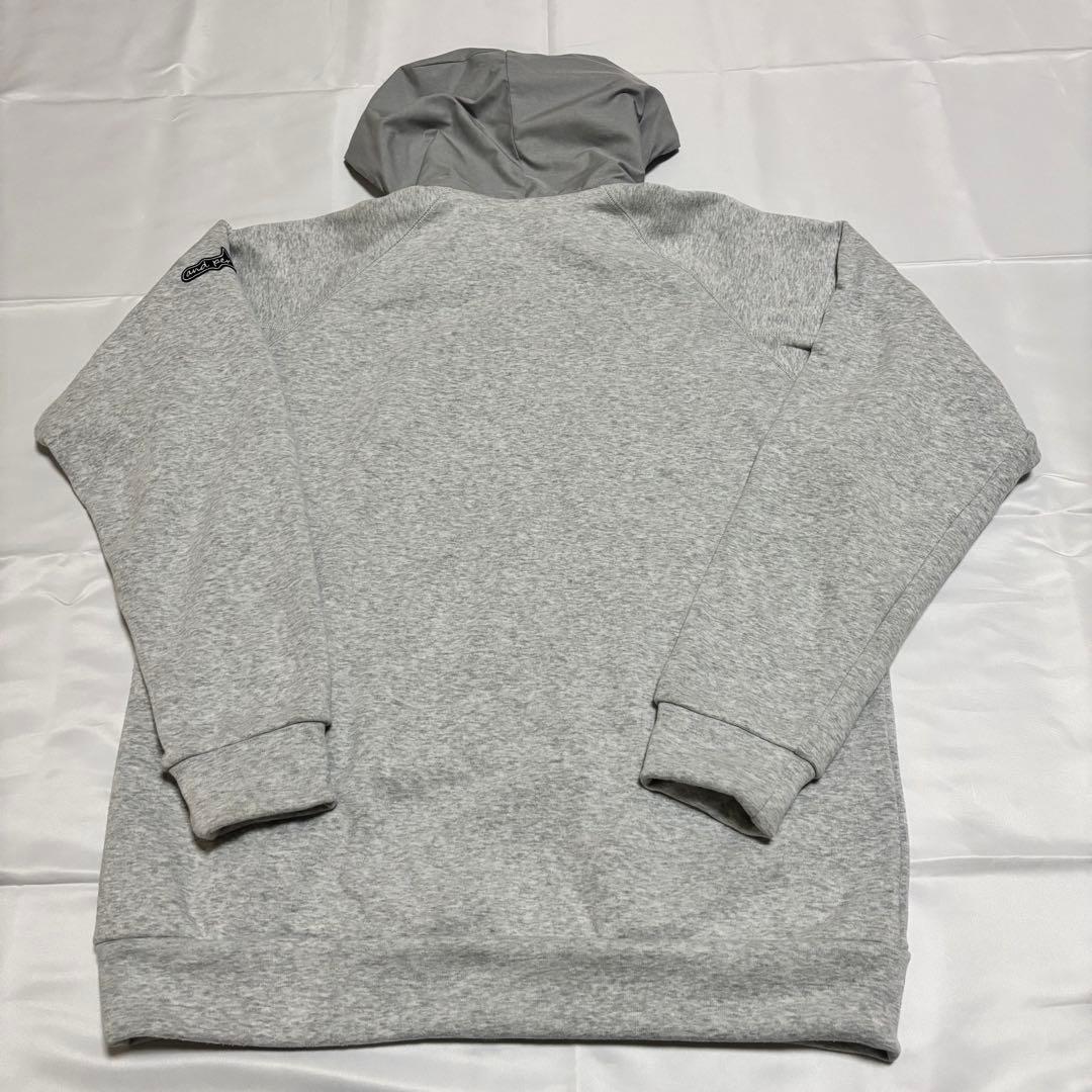 アンパスィ　and per se 長袖ダブルジップパーカー　グレー　LL
