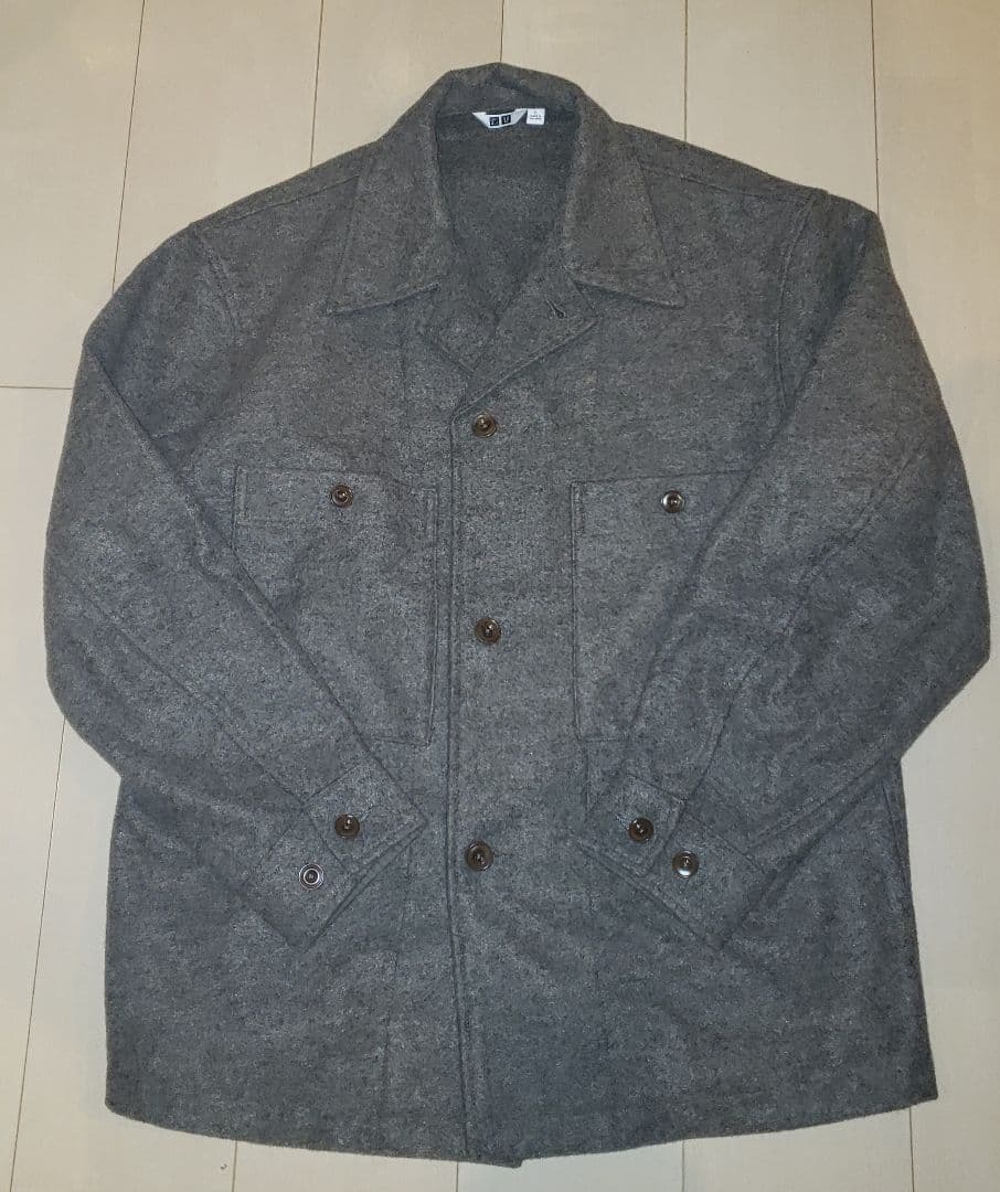 UNIQLO U フリースジャージーオーバーシャツ・パンツ Lサイズ ブラウン