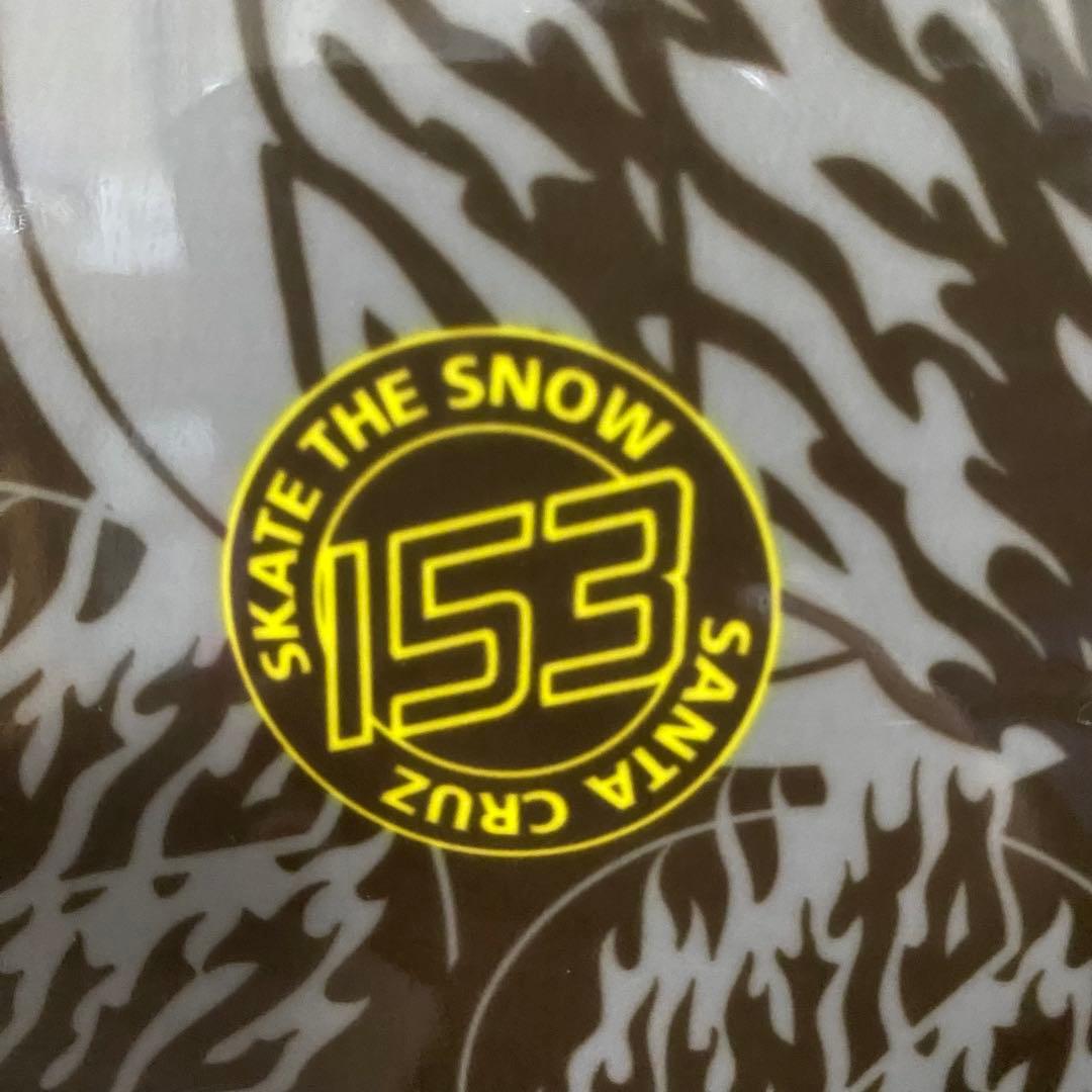 【美品】SANTA CRUZ スノーボード 153cm フレームロゴ