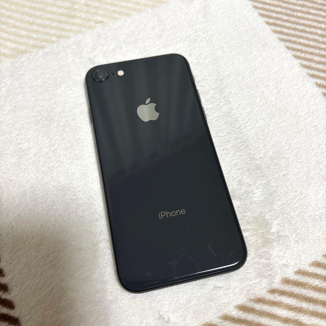 【美品】iPhone8 スペースグレー 64GB SIMフリー