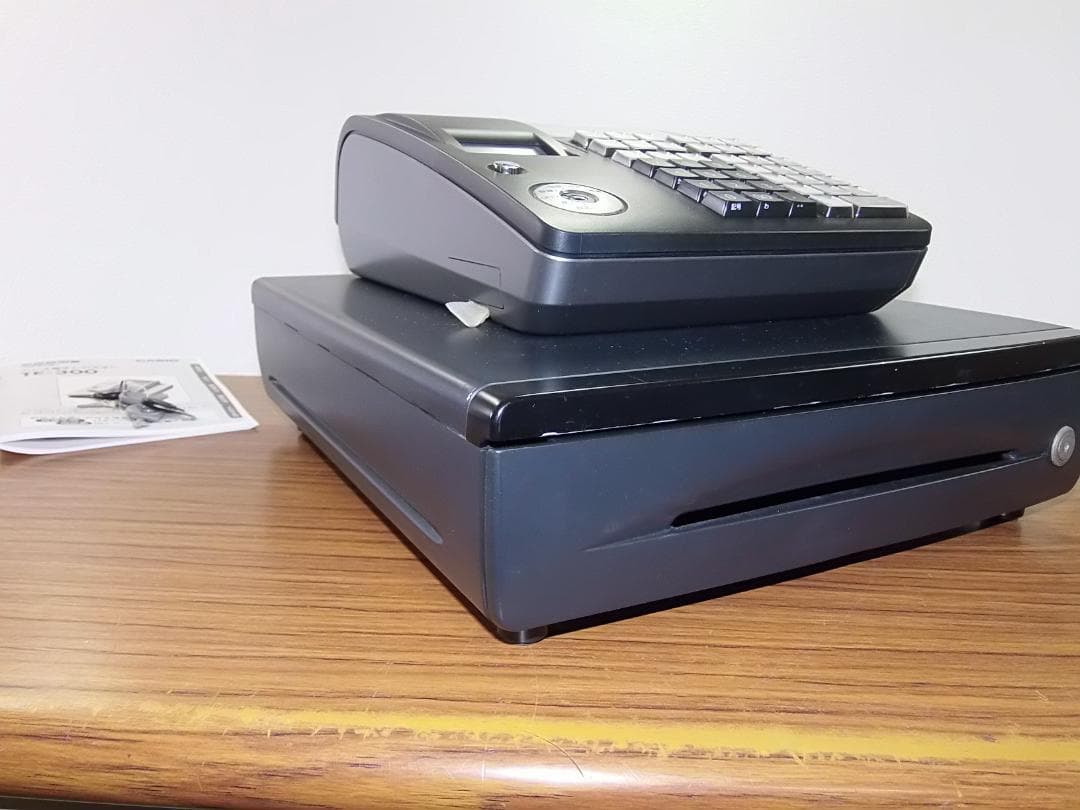 人気の黒323店名設定無料カシオ１０部門TE-300 インボイスレジスター