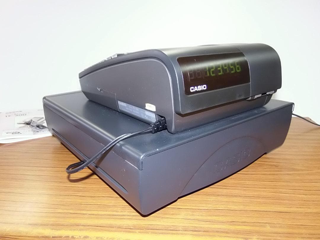 人気の黒323店名設定無料カシオ１０部門TE-300 インボイスレジスター