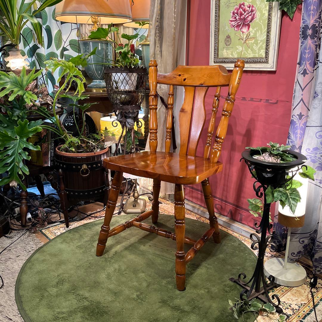 三村 　オールドパイン　80’s ヴィンテージ スピンドルレッグ　チェア