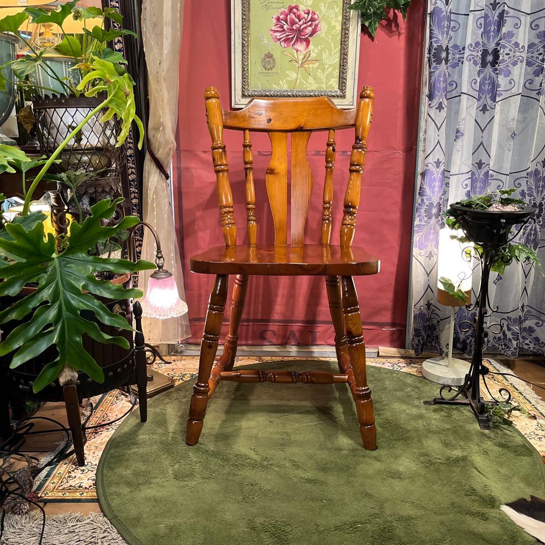 三村 　オールドパイン　80’s ヴィンテージ スピンドルレッグ　チェア