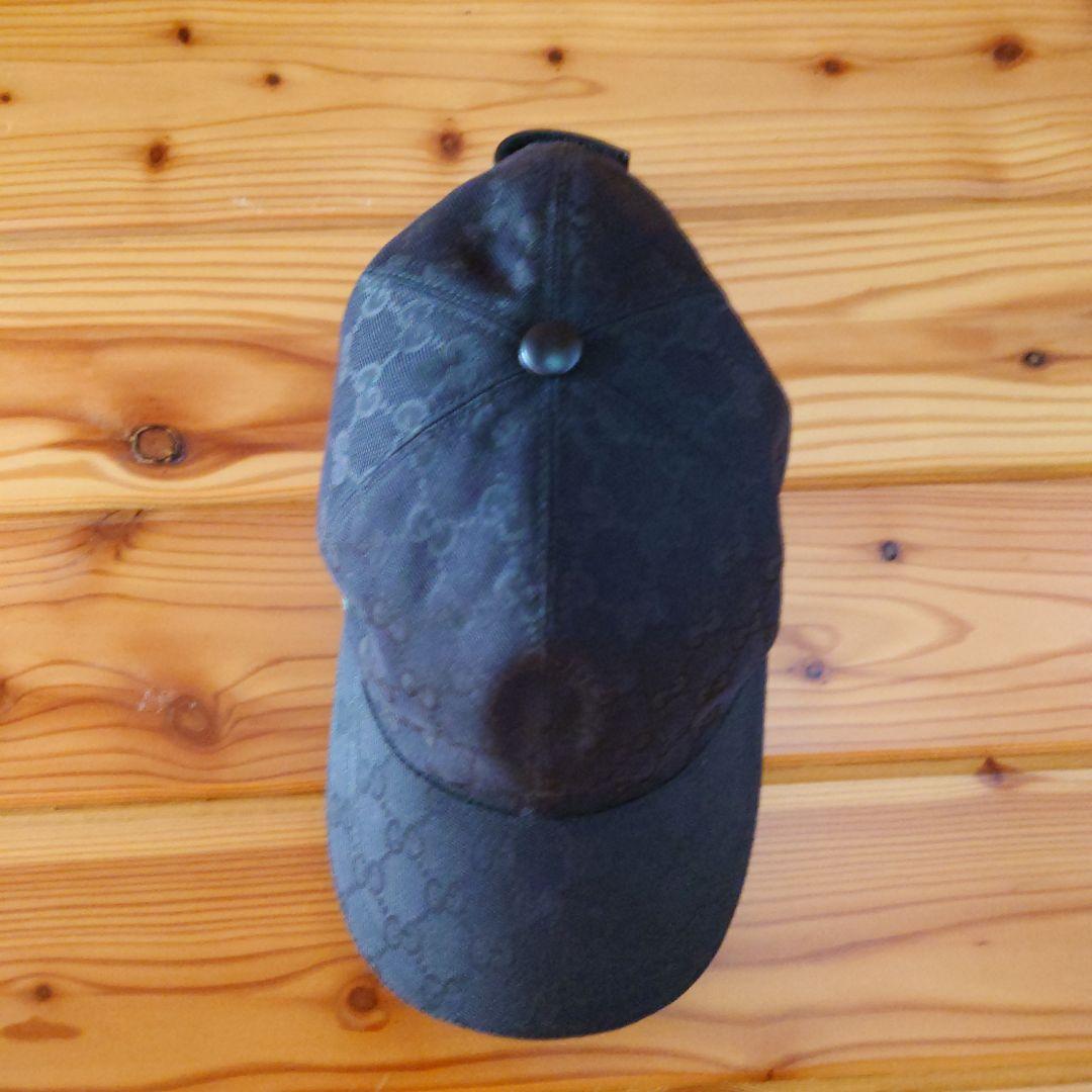 GUCCI　グッチ　ブラック　GGパターン　キャップ　ユニセックス