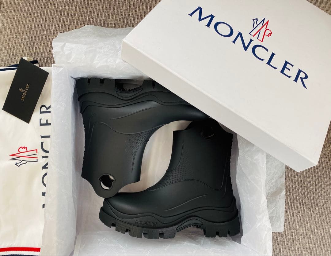 【新品】今期 最新 MONCLER ブーツ レインブーツ ショートブーツ 37