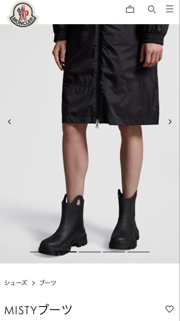 【新品】今期 最新 MONCLER ブーツ レインブーツ ショートブーツ 37