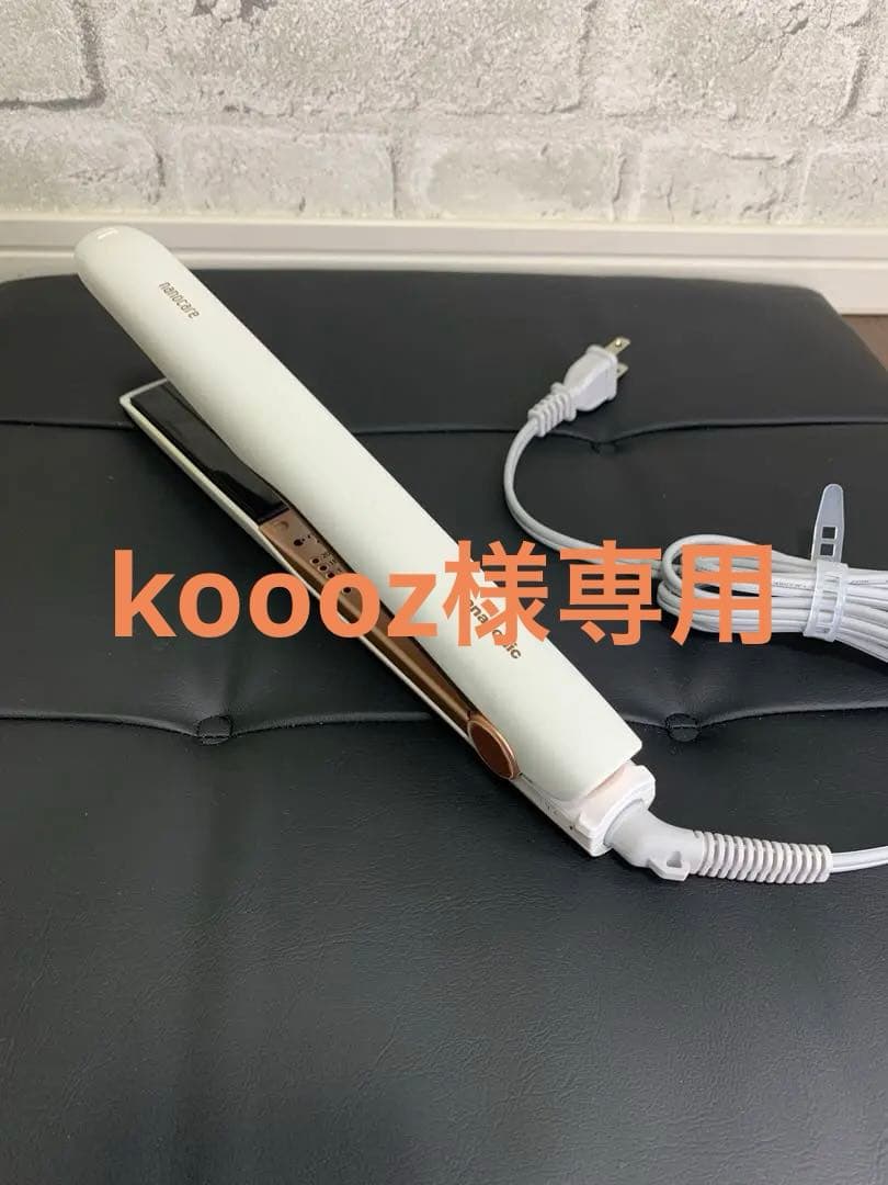 【比較的美品】Panasonic ナノケア　ストレートヘアアイロンEH-HS0E