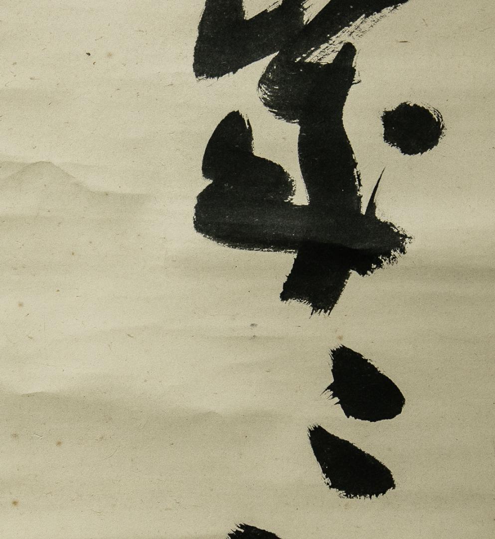 掛軸-1540　井沢寛洲　泥龍　「萬歳萬歳萬々歳」　共箱