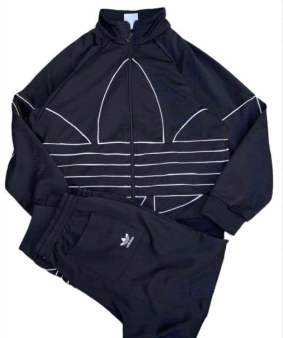 【アディダス】希少 adidas トレフォイル ジャージ セットアップ XL