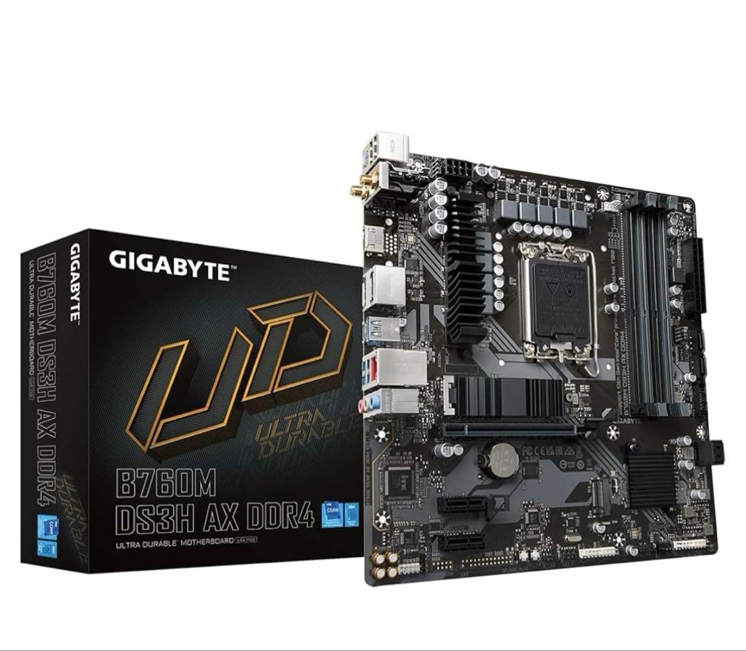 マザーボード MB GBT Intel 1700 B760M DS3H AX DDR4